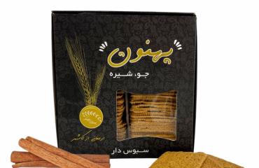 بیسکویت سبوس‌دار جو با طعم دارچین